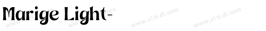 Marige Light字体转换
